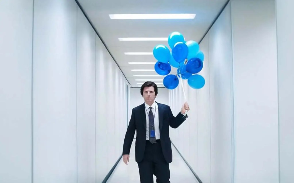 Man with balloons